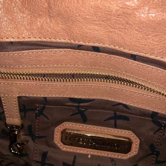 Rebecca Minkoff Flap Shoulder Bag - Shimmer Peach - Picture 5 of 8